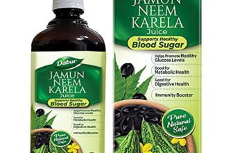 Dabur Jamun Neem Karela Juice – 1L | Helps Control Blood Sugar Level & Reduces Bad Cholesterol | Good for Metabolic & Digestive Health | Ayurvedic Health Juice For Diabetic Care