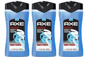 AXE Sport Blast 3-in-1 Body, Face & Hair Wash Invigorating Freshness | Cleanses & Energises | Combo of 3 | 250ml