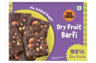 GO DESi Dates Dry Fruit Barfi – 200 grams | 93% Dry Fruits | No Added Sugar | Sweets | Burfi