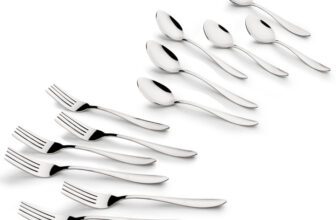 BERGNER Essential Plus Passion 6 Dinner Spoon and 6 Dinner Fork, 12 Pcs Stainless Steel Cutlery Set(Pack of 12)