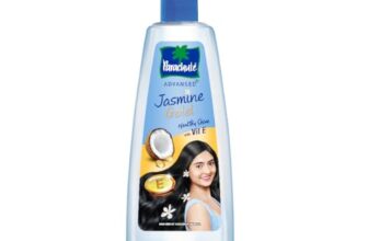 Parachute Advansed Jasmine Gold Non-Sticky Coconut Hair Oil with Vitamin E For Super Shiny Hair, 600ml