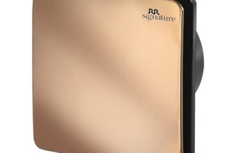 RR Signature Vento Fresh Luxura 150 mm Exhaust Fan For Kitchen, Bathroom | Silent, Compact Design, Easy Install | Thermal Fuse | High Speed 100% Powerful Copper Motor | 2 Year Warranty [Rose Gold]