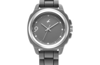 Fastrack Tees Hype Bounce Quartz Grey Round Dial Men’s Watch | Water Resistance Watch | Watches for Men Analog – 38170PP01