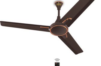 KUHL | Prima A1, BLDC, 29W, Low Noise, Energy-Saving with 5 Year Warranty BLDC Motor with Remote 1200 mm Ceiling Fan(5 Star | Espresso | Pack of 1)