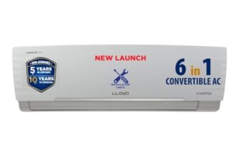 Lloyd 1.5 Ton 3 Star Inverter Split AC (6 in 1 Convertible, Cools Even at 52°C, Turbo Cool, Anti Corrosion Coating, 100% Copper, White, GLS18I3FWGSC)