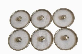Stainless Steel Small Round Net Lid/Cover to Cover Cup or Glass for Home and Kitchen-(Pack of -6)