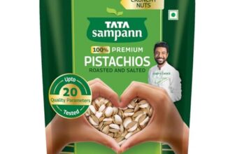 Tata Sampann Pistachios Roasted & Salted, Pista, 500g, Rich In Protein, Phosphorus, & Dietary Fibre, Premium Nuts & Dry Fruits, Crunchy & Delicious Healthy Snack