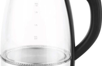 Greenchef Aura Electric Glass kettle 1.8Litres Capacity 1500 Watts Power Electric Kettle(1.8 L, Silver)