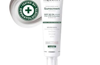 Aqueria Oil Control Brightening Gel Multi-Active French Sunscreen SPF 50 PA++++ | In-Vivo/In-Vitro Tested | 2% Niacinamide, BHA & Hyaluronic Acid | Modern UV Filters | Broad Spectrum UVA/UVB & Blue Light Protection | Lightweight, Non-Greasy, No White Cast | Suitable for Daily Use | For Oily, Acne-Prone & Combination Skin | 50g