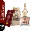 The Old Natural Lavish Musk Car Freshener Aroma Oil, Diffuser Car Freshener with Essential Oils Fragrance in Glass bottle with Wooden Diffuser Lid | Car Perfume 10ml (Lavish Musk Car Perfume- Pack of 1, 10ml)(10 ml)