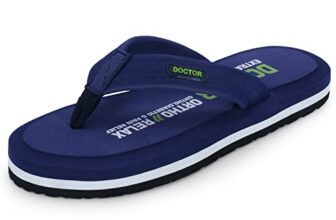 DOCTOR EXTRA SOFT Ultra Cushion Slippers for Men’s| Lightweight & Comfortable| Orthopedic & Diabetic| Casual & Stylish| Non-Slip Durable Mcr Dr Chappals & House Flip flops For Gent’s & Boy’s D-32