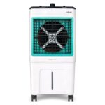 Cadlec ChillMate 50L Desert Air Cooler For Home, High Speed Fan with Powerful Air Throw, Inverter Compatible, Anti-Bacteria Honeycomb Pad, Ice Chamber with Glass Top, 3 Year Warranty | White