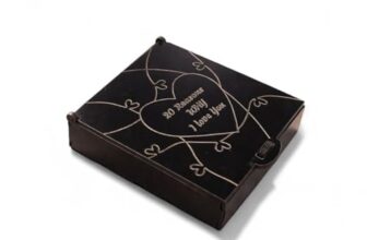 Wooden Heart Puzzle Gift Box with Engraved Message Pieces Interlocking Heart Shape Puzzle Set with Wooden Storage Box Hinged Lid Design