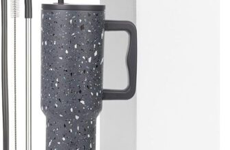 BATBIRD Stainless Steel Tumbler with Lid & Straw – Double‑Wall Insulated Cup for Travel 1200 ml Steel Sipper(Pack of 1, Black)