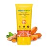 Mamaearth Ultra Light Indian Sunscreen with Carrot Seed & Turmeric | SPF 50 PA ++++ | UVA & UVB Protection | Tan Protection | No White Cast | Non-Greasy & Quick Absorbing | Super Lightweight | Suits All Skin Types | In-Vivo Tested | 80 g