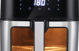 KENT Digital Air Fryer 7L | 1500W | Bake, Grill & Roast | Up to 80% Less Oil Usage | Air Fryer(7 L)