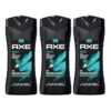 AXE Apollo 3-in-1 Body, Face & Hair Wash | Fresh Sage & Cedarwood Scent | 12H Refreshing Fragrance | Combo of 3| 400 ml Each