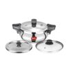 Pigeon All in One Super Cooker Stainless Steel 3 L Induction Bottom Pressure Cooker (Stainless Steel)