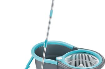 Prestige Alpha with 2 Microfiber heads 360 Degree Spinner Mop Set(Grey, Blue)