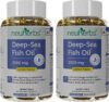 Neuherbs Deep Sea Omega 3 Fish Oil Capsules, Triple Strength 2500mg,EPA- 892mg, DHA-594mg(2 x 30)