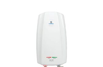 Standard By Havells Lyft 3 Litre Instant Water Geyser 3000 Watts | Stainless Steel Tank | Rust Proof Body | Automatic Cut Off | 5 Year Inner Tank Warranty, 2 Year Comprehensive Warranty (White)