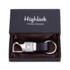 Highlark Luxury Metal & Leather Keychain for Men | Premium Car Key Holder | Stylish & Durable Designer Key Ring