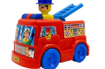 ToyBharat Push N Go Fire Brigade – Realistic Multicolour Toy for Kids 1–6 Years, Safe, Durable & Fun