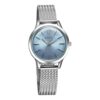 Titan Timeless Urban Quartz Analog Blue Dial Metal Strap Watch for Women