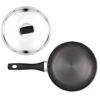MILTON Pro cook Induction Cookware & Gas Stove Friendly Hard Anodized Non-Stick Fry Pan 26 cm/2.2 Litre | Stainless Steel Lid Fry Pan for Stir-Fry | Omelette Pan | Fish Frypan | 3 Year Warranty