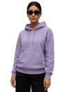 JUNEBERRY Casual Solid Full Sleeves Women Stylish Hooded Neck Fleece Hoodie for Winter_JB_W02_SP_LC_XL Lilac