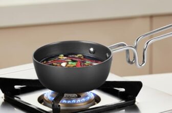 Borosil 11 cm Hard Anodized Tadka Pan | Aluminium Grade 3003 | Glossy Exterior & Matt Interior | Even Heat Distribution | Easy to Clean | 5 Years Warranty