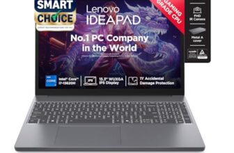 Lenovo Ideapad Slim 3, 13th Gen Intel Core i7 13620H, 16GB RAM, 512GB SSD, WUXGA IPS, 15.3″/38.8cm, Win 11, Office 2024, Top Metal Cover Grey, 1.6Kg, 83K100CJIN/S1IN, Backlit KB, Laptop