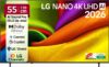 LG AI NANO NU87 139 cm (55 inch) Ultra HD (4K) LED Smart WebOS TV 2026 Edition with NANO Detail Enhancer, HDR10 Pro, 4K Super Upscaling Alpha7 AI Processor 4K Gen9, Dolby Atmos, AI Sound Pro (9.1.2 ch), Multi AI (Google Gemini & MS Copilot), Linear Flow Design, 60Hz VRR, 5 Years OS upgrade, Secured