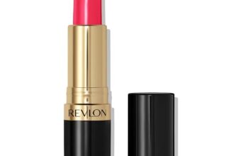 REVLON Super Lustrous Creme Lipstick, 80% Conditioning Ingredients, intance color, Waterproof, Long-Lasting, 100% Vegan Lipstick, Electric Melon (806), 4.25 gm