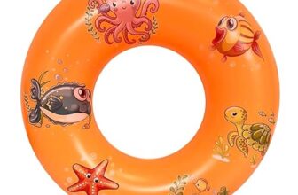 Cockatoo SF333- Inflatable PVC Swimming Floats with Handles,Medium Swimming Pool Floats, Size:80 Cm, Orange