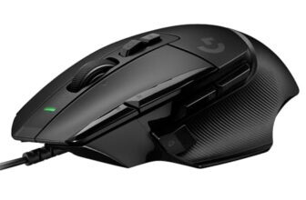Logitech G502 X Wired Gaming Mouse – LIGHTFORCE Hybrid Optical-Mechanical Primary switches, Hero 25K Gaming Sensor, Compatible with PC/macOS/Windows – Black