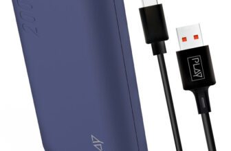 PLAY 20000 mAh 22.5 W Power Bank(Blue, Lithium Polymer, Fast Charging, Power Delivery 3.0, Quick Charge 3.0 for Laptop, Mobile)