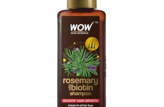 WOW Skin Science Rosemary & Biotin Hair Growth Shampoo | Prevents Breakage & Split Ends | Adds Shine to Dull Hairs | 30ml