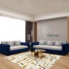 Flipkart Perfect Homes Crete Fabric 3 + 2 Sofa Set(Blue & Grey, DIY(Do-It-Yourself))