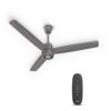 Havells FAB BLDC LED Ceiling Fan 1200mm, 5 star, LED Speed Indicator, 380 RPM, Up to 65% Savings,Reverse Rotation,4 Speed Modes,Low Wattage 30W, Low Noise,Air Flow:225 CMM, 3 Year Warranty,Stone Grey