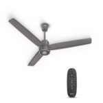 Havells FAB BLDC LED Ceiling Fan 1200mm, 5 star, LED Speed Indicator, 380 RPM, Up to 65% Savings,Reverse Rotation,4 Speed Modes,Low Wattage 30W, Low Noise,Air Flow:225 CMM, 3 Year Warranty,Stone Grey