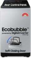 Samsung 8 kg 5 star, Ecobubble, Soft Closing Door, Digital Inverter Fully Automatic Top Load Washing Machine Grey(WA80BG4441BGTL,WA80BG4441BG)
