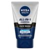 NIVEA MEN All in 1 Charcoal Face Wash 100 g | With Charcoal, Mulethi & Mint for complete detox in Summer | 10 X Vitamin C Effect for Radiant Skin | For detoxified and refreshed skin
