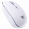 TAG WM500 White/Grey Wireless Mouse, 2.4GHz USB Receiver, Dedicated DPI Button (800/1200/1600), 4 Buttons, Ambidextrous & Light, Power-Saving, 10m Range, 1x AA Battery, Supports Windows/Mac/Linux/iOS
