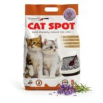 CatSpot Lavender Flower Scented Cat Litter – 5kg | Ultra Absorbent, Quick Clumping, Odor Control, Dust-Free Formula for Cats
