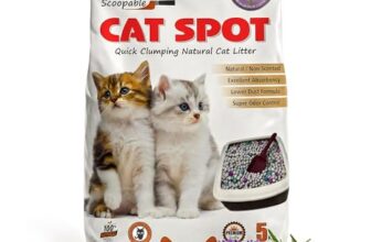 CatSpot Lavender Flower Scented Cat Litter – 5kg | Ultra Absorbent, Quick Clumping, Odor Control, Dust-Free Formula for Cats