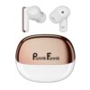 PunnkFunnk FusionBeat Wireless Earbuds 40H Playtime, 45ms Low Latency, 13mm Bass Drivers, Zen ENC Mic, IPX5 Water-Resistant, Bluetooth 5.3, Type-C Fast Charging(White & Gold)
