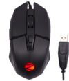ZEBRONICS Shark Wired Ambidextrous Optical  Gaming Mouse Premium Gaming Mouse, 6400 DPI, 6 Buttons, RGB, High Resolution Sensor(USB 2.0, Black)