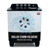 Power Guard 9Kg Semi Automatic Top Loading Washing Machine (PG90WM-BKWT-OP-WW,Black White)
