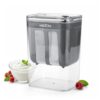 MILTON 2 in 1 Greek Yogurt & Hung Curd Maker with Fine Mesh Strainer & Lid | Whey Separator | Hung Curd Strainer Box | for Homemade Yogurt, Curd, Paneer, Cheese & More | 1100ml | Grey
